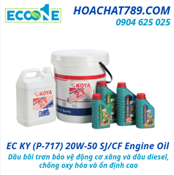 EC KY (P-717) 20W-50 SJ/CF Engine Oil Dầu bôi trơn bảo vệ động cơ xăng và dầu diesel, chống oxy hóa 